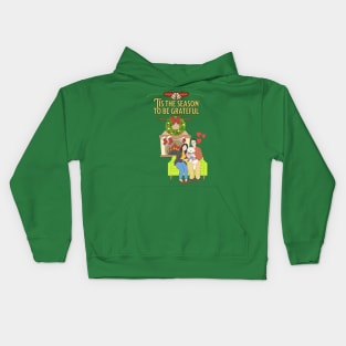 tis the season to be grateful Kids Hoodie